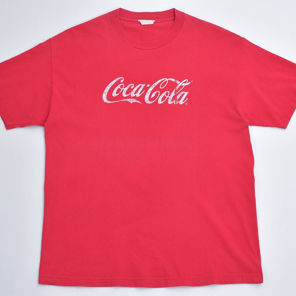 90s～ Coca-Cola コカ・コーラ 企業ロゴ プリント Tシャツ スクリプト