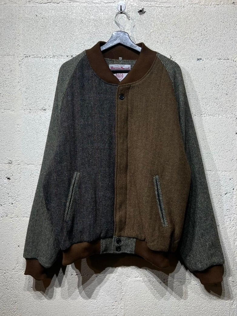 Harris Tweed derby jacket Db5 サイズ3 BROWN