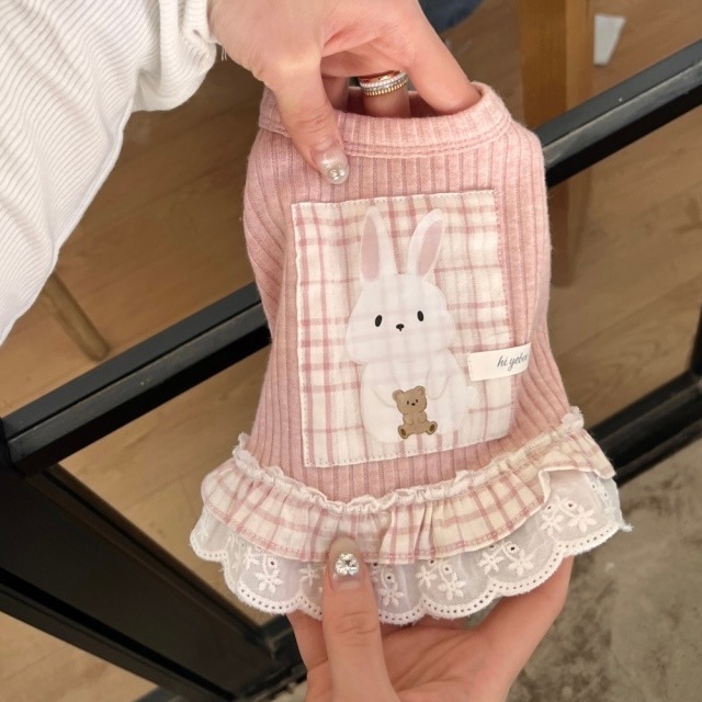 【予約】[Hi yeboo] Koko Bunny Sleeveless (pink）