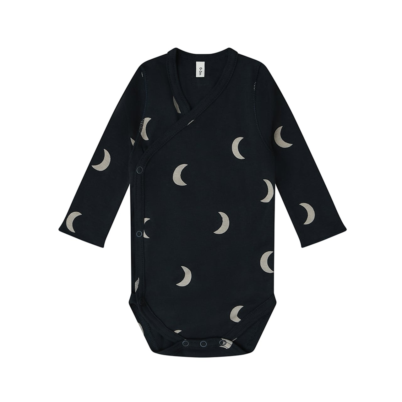 organic zoo / Charcoal Midnight Wrap Bodysuit / 3-6M・6-12M