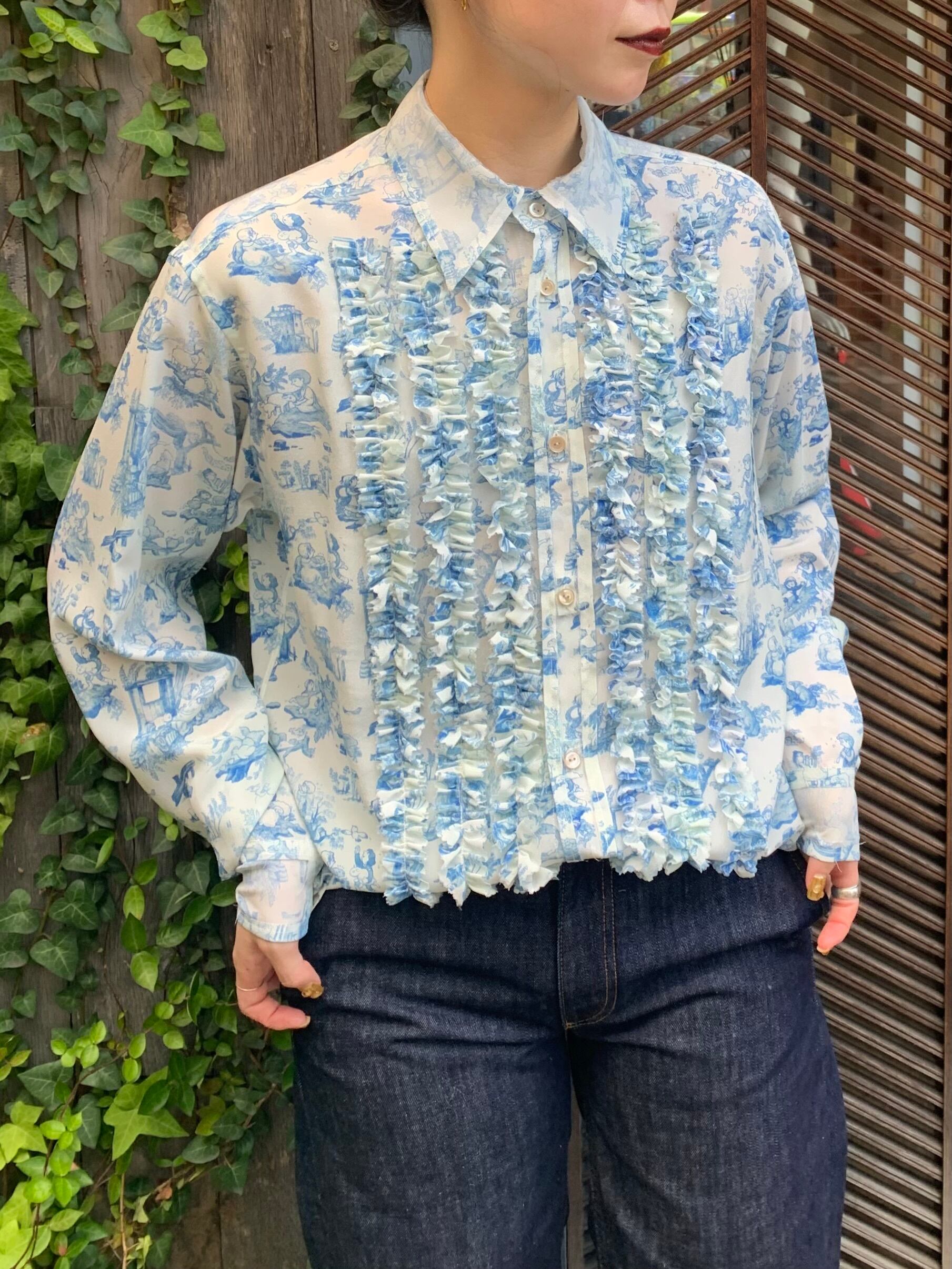 23AW】MASU エムエーエスユー / COMIC TOILE DE JOUY FRILL SHIRTS ...