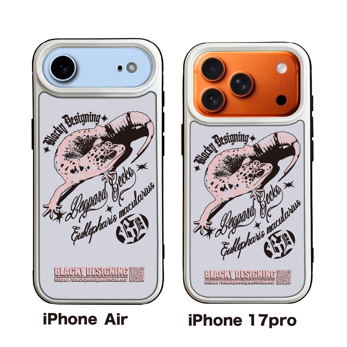 ヒョウモントカゲモドキ強化ガラス製iPhoneケースVer.3(送料無料