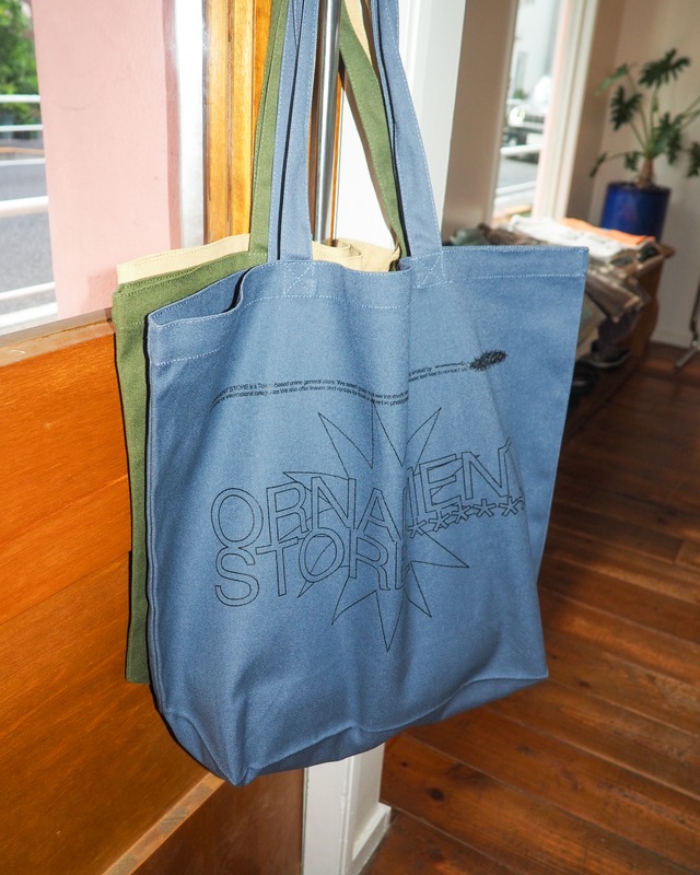 ORNAMENT STORE "Introduce" stone blue Big Tote-bag