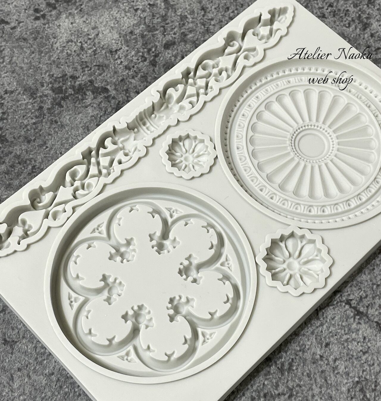 オリエンタル(5種類) シリコンモールド | シリコンモールド・クレイ