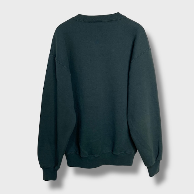 90s USA製 ラッセルアスレティック 前Vスウェット ブランクスウェット M