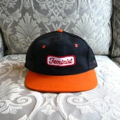 80s feminist MESH CAP