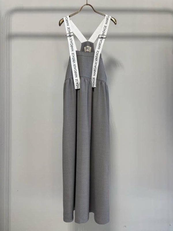 【2月上旬頃入荷次第お届けのご予約】 MARGAUX VINTAGE/マルゴーヴィンテージ ロゴストラップスカート MG AL - 27019 - S