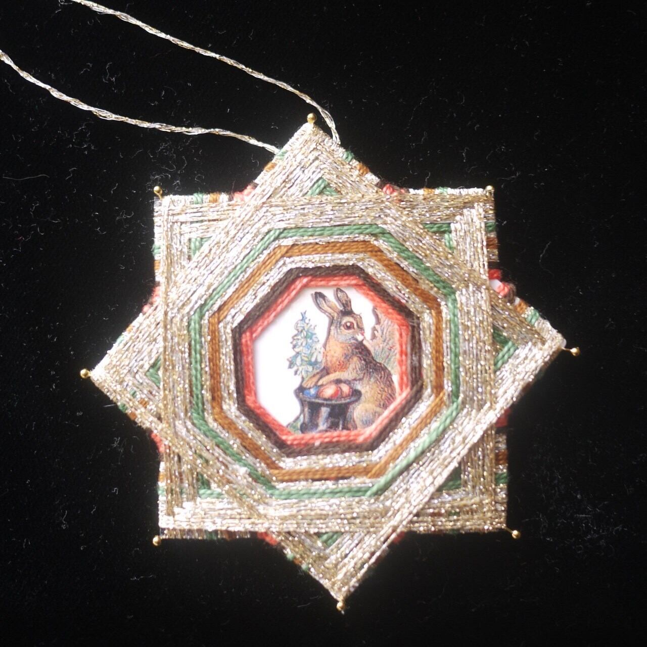 糸の星 イースターうさぎとたまご Fadenstern