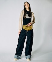 COOLAバックプリントジップアップフーディー (BEIGE) CQ-49015