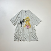 90s USA ビーグル シングルステッチ 犬 アニマル Tシャツ 霜降りグレー XL 古着