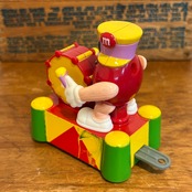 M&M's クリスマス・トレイン・トッパー サーカストレイン 列車 機関車 レッド ミールトイ エムアンドエムズ MU-297