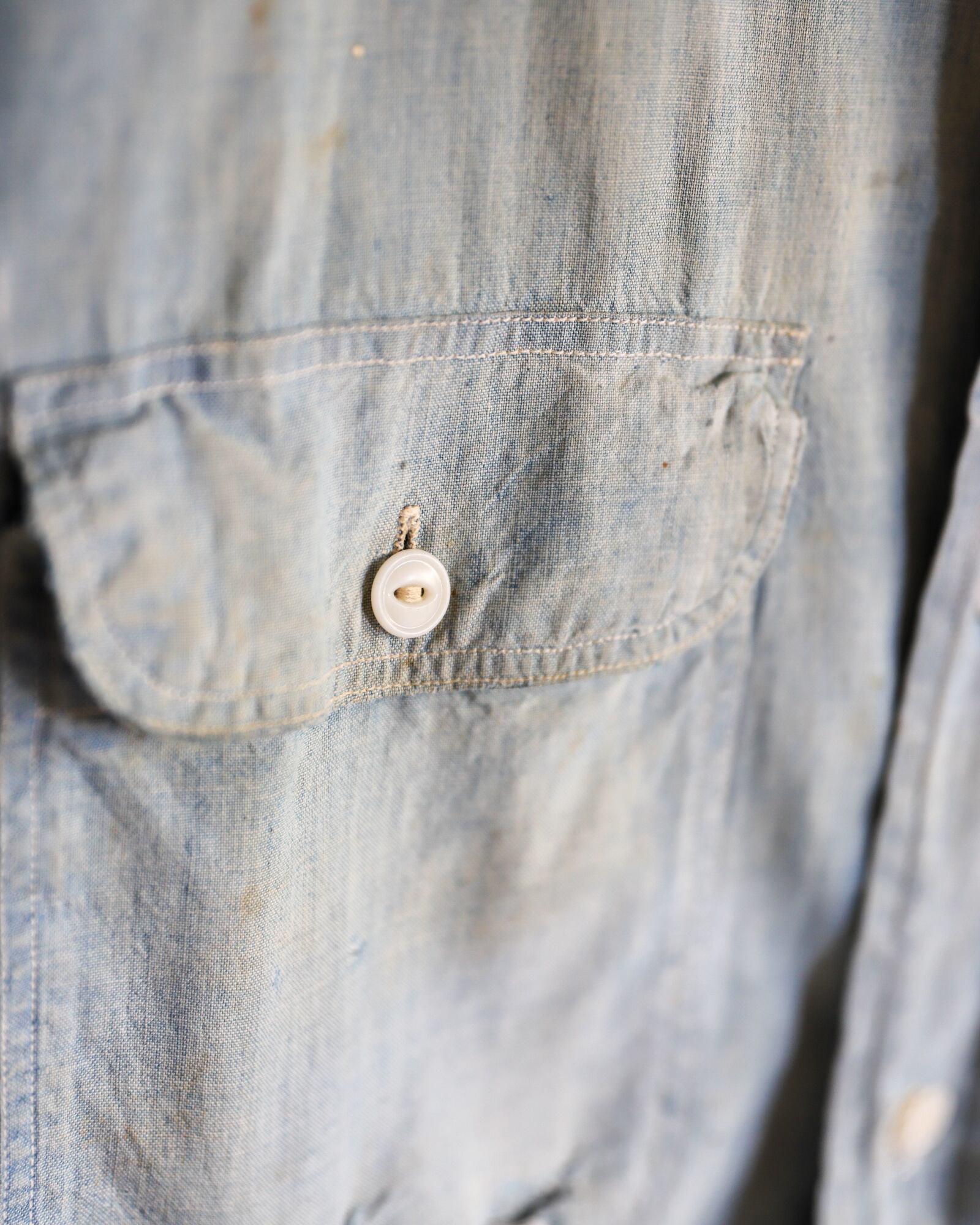 希少】50s BIG MAC special vintage chambray shirt big size made in