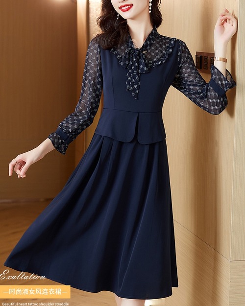 【大きいサイズL-4XL】【秋冬新作】ファッションワンピース#sehi-290057