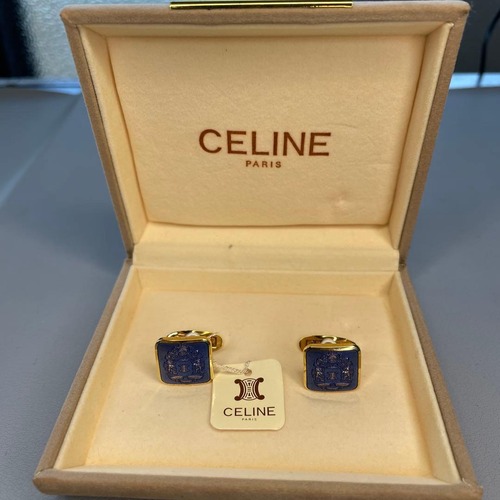 CELINE 馬車ロゴ カフリンクス ゴールドカラー #193b