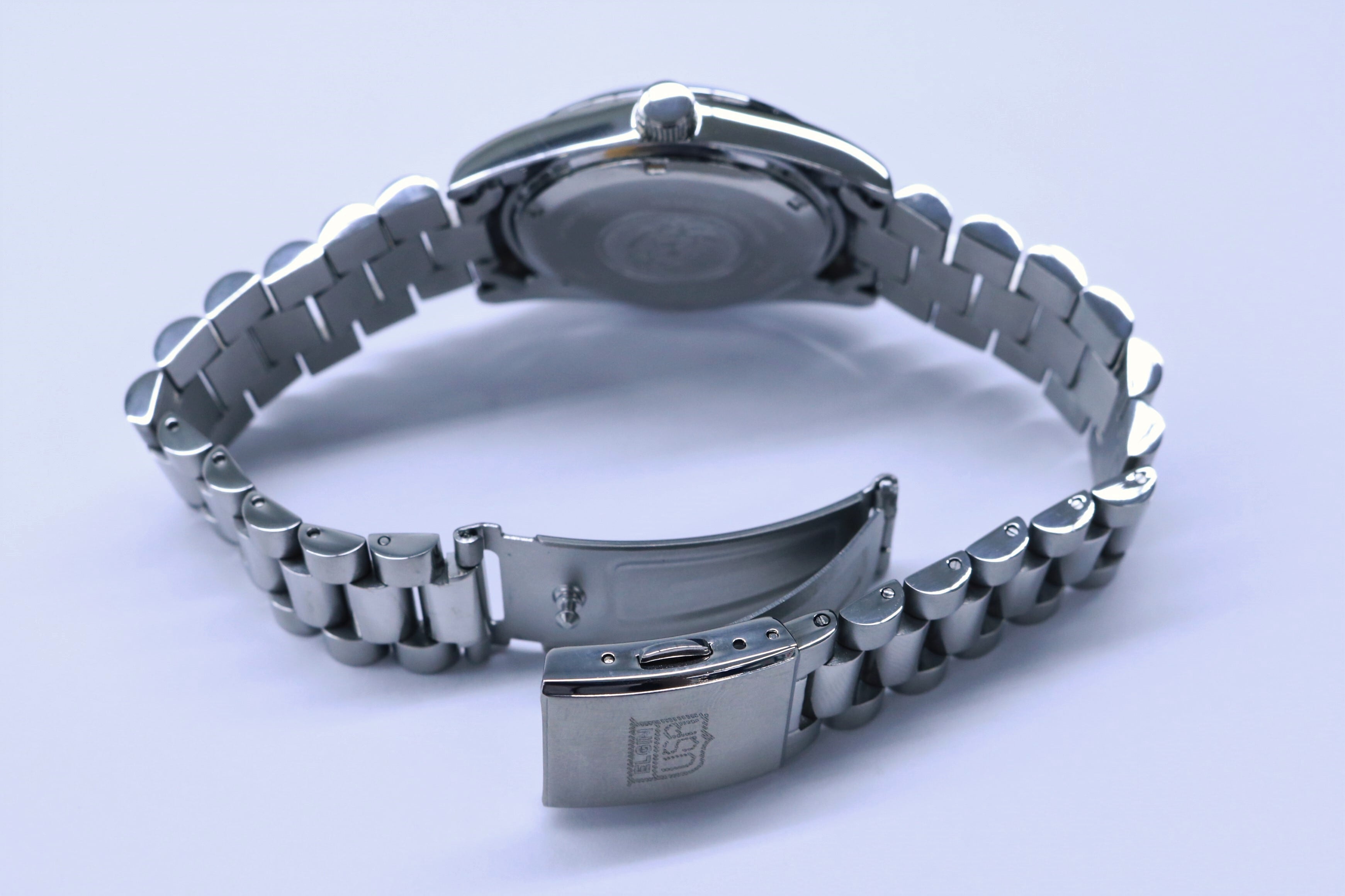 しば様ヘELGIN AUTOMATIC 黒/青ベゼル しば様ヘELGIN AUTOMATIC 黒/