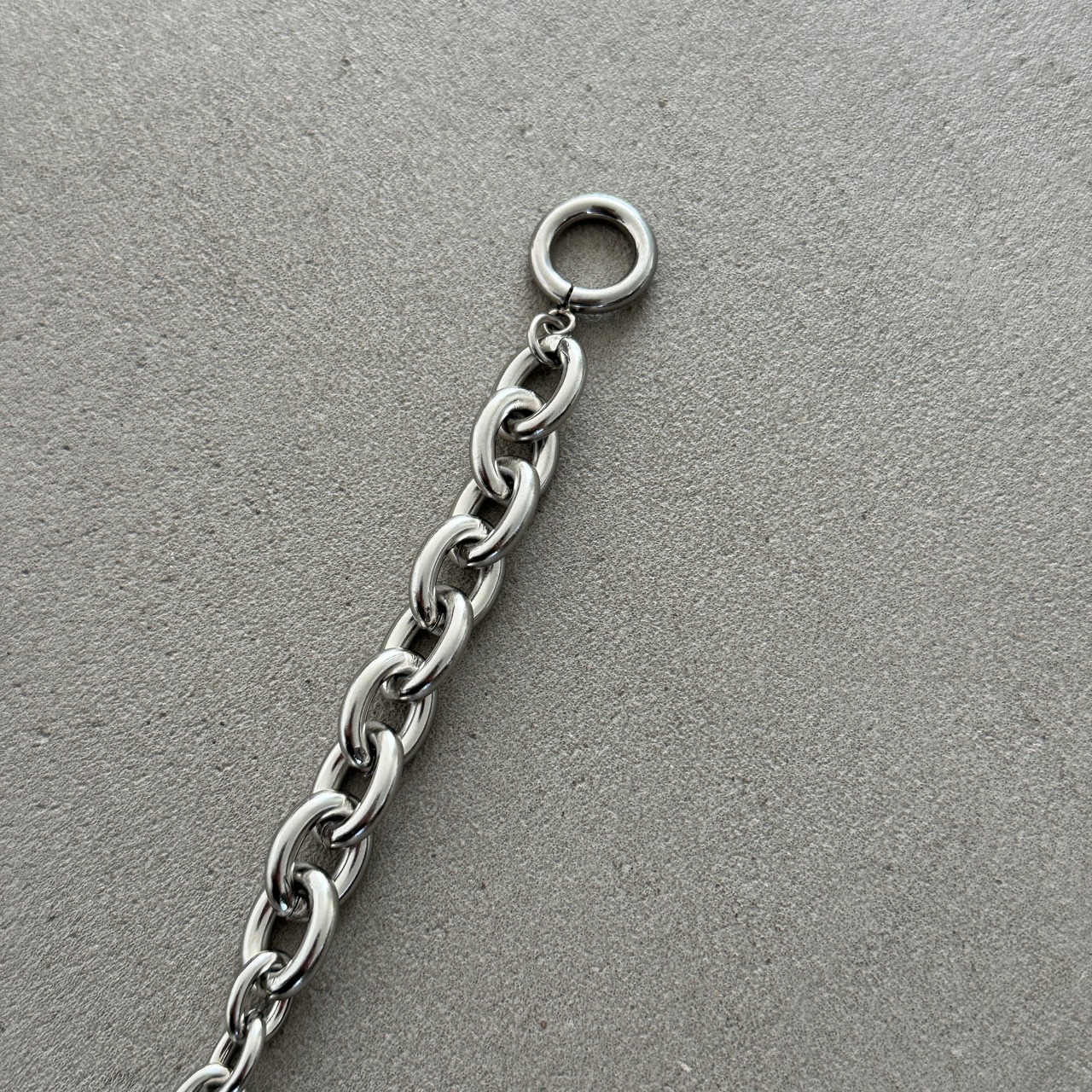 combi chain mantel bracelet/silver