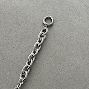 combi chain mantel bracelet/silver