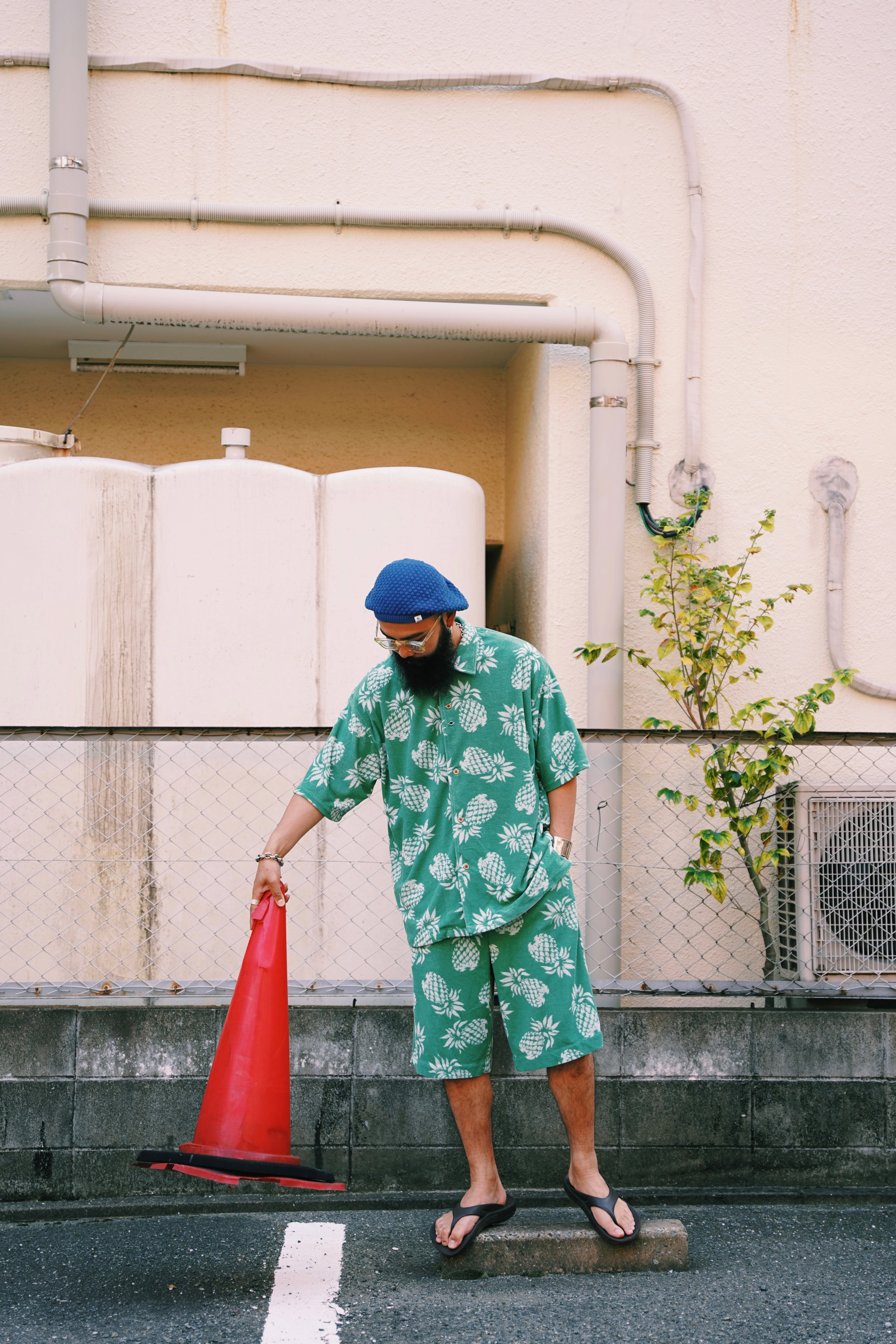 MM Pineapple Shirt GRN | BEARD ROOM