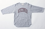 ［bibmilk］3/4スリーブベースボールTシャツ WISCONSIN レディス