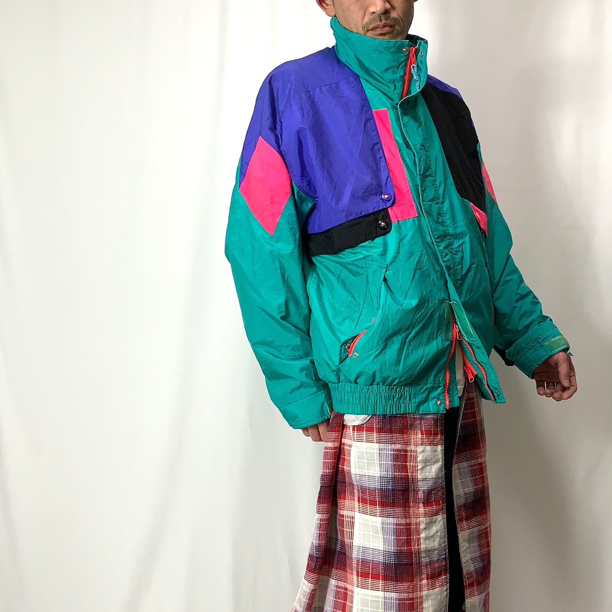 vintage old 90s CB Sports nylon jacket nylon blousonナイロン ...