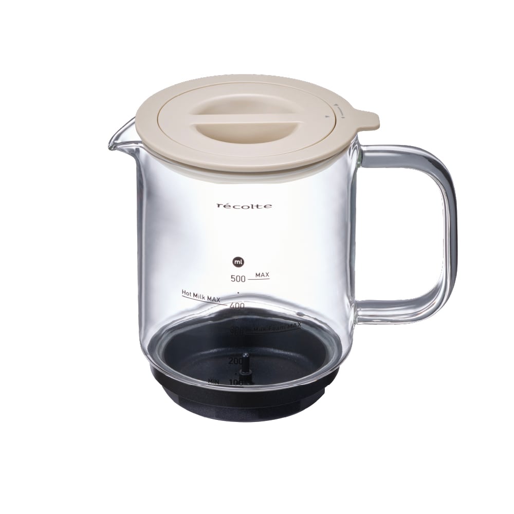 レコルト ホットチョコ & ミルクフォーマー用ガラスカップセット(W) / RMT-3GPST(W)(対応型番:RMT-3)