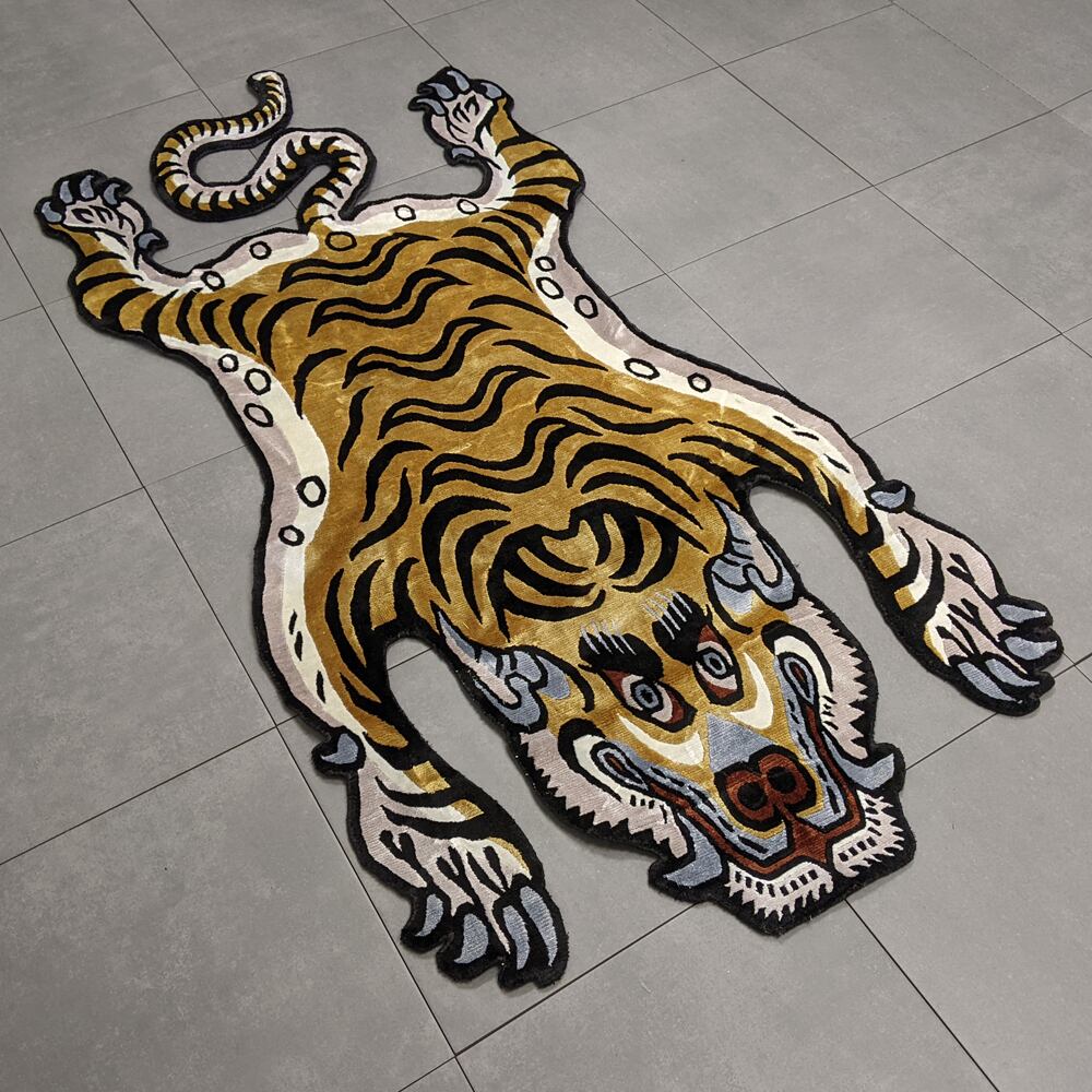 Tibetan Tiger Rug (Lサイズ シルク 013) チベタンタイガーラグ