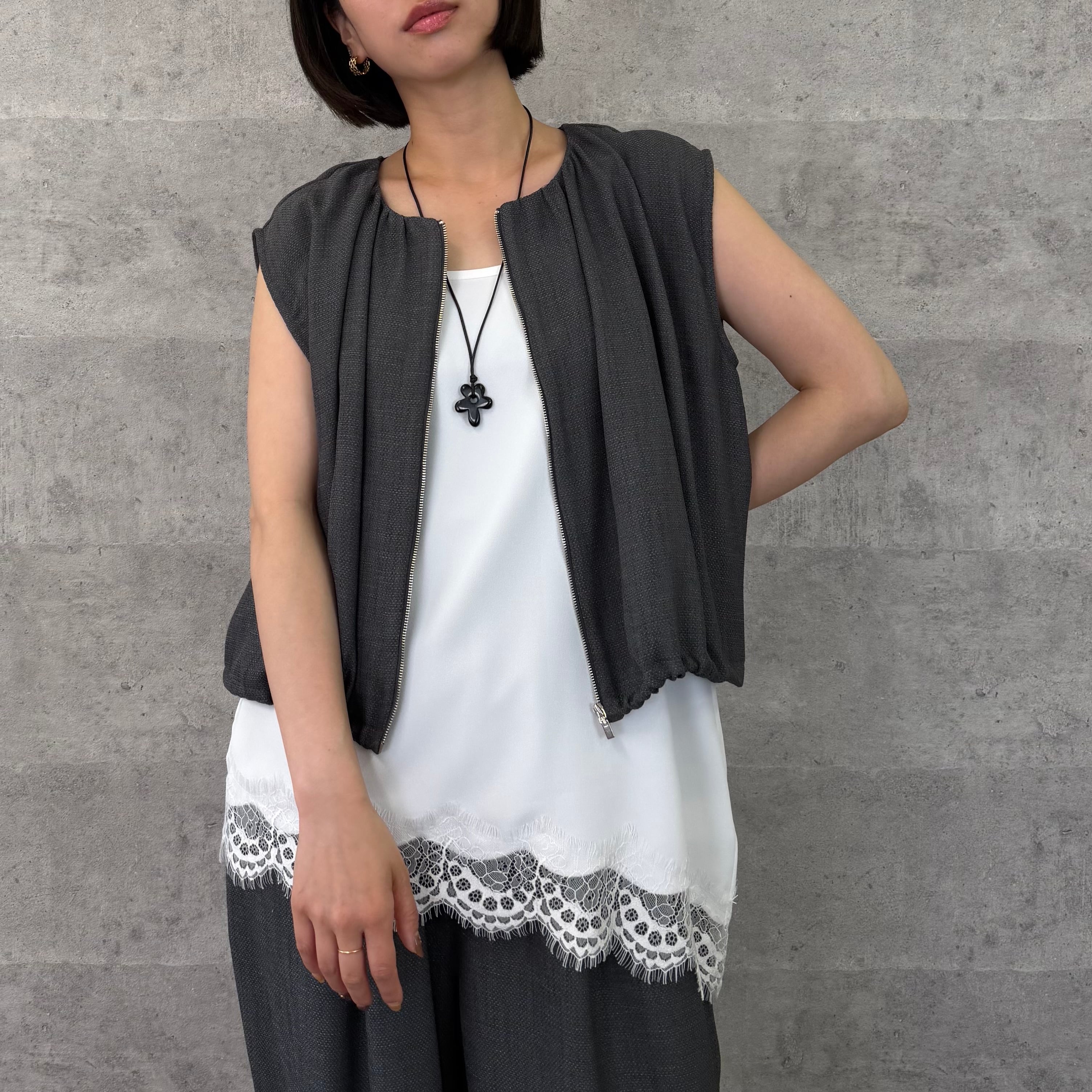 専用★新品♡anna Kerry♡ファーベスト♡送料込み アンナケリー Anna Kerry レイヤードファーベスト : dimanche