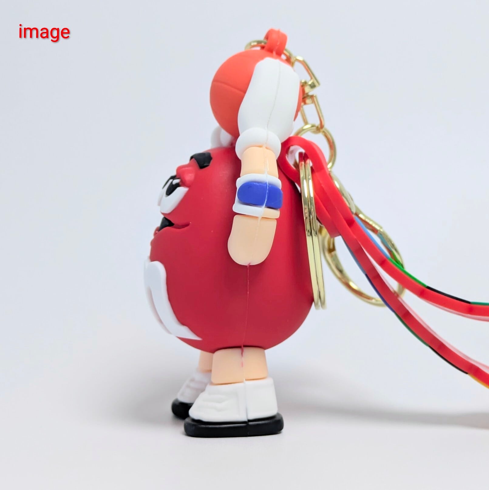 【 m&m's  ( エムアンドエムズ )  】3D Rubber KeyHolder / 3Dラバーキーホルダー バスケットボール / PURPLE〚アメリカン雑貨 アメトイ〛