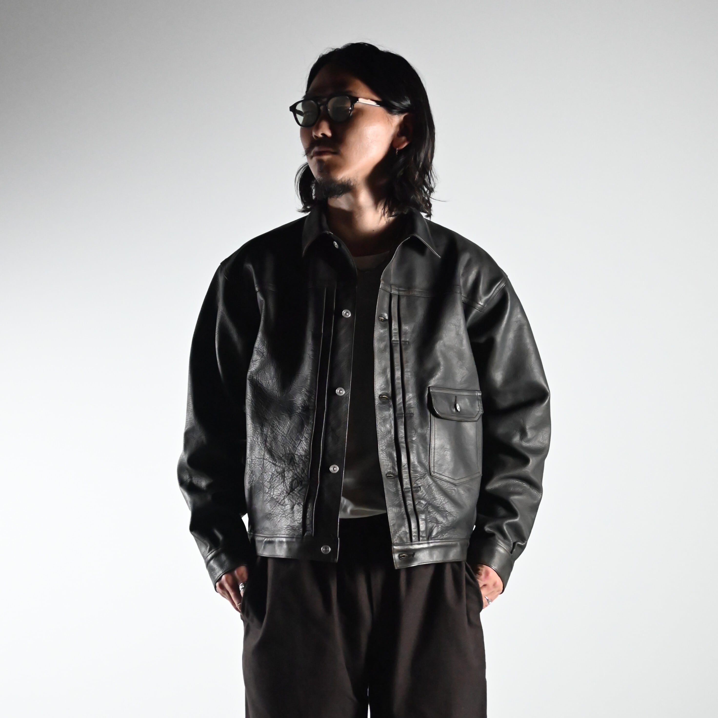 OLD JOE(オールドジョー)PATINA HORSE-HIDE RIVETED JACKET,THE DAY