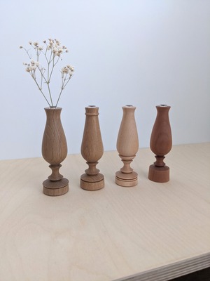 Wooden Flower Vase - small / osio craft