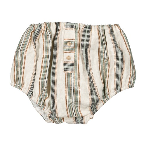 ご予約【MaisonMarelle】送料無料Bloomer CHAILLOT - wide green stripes