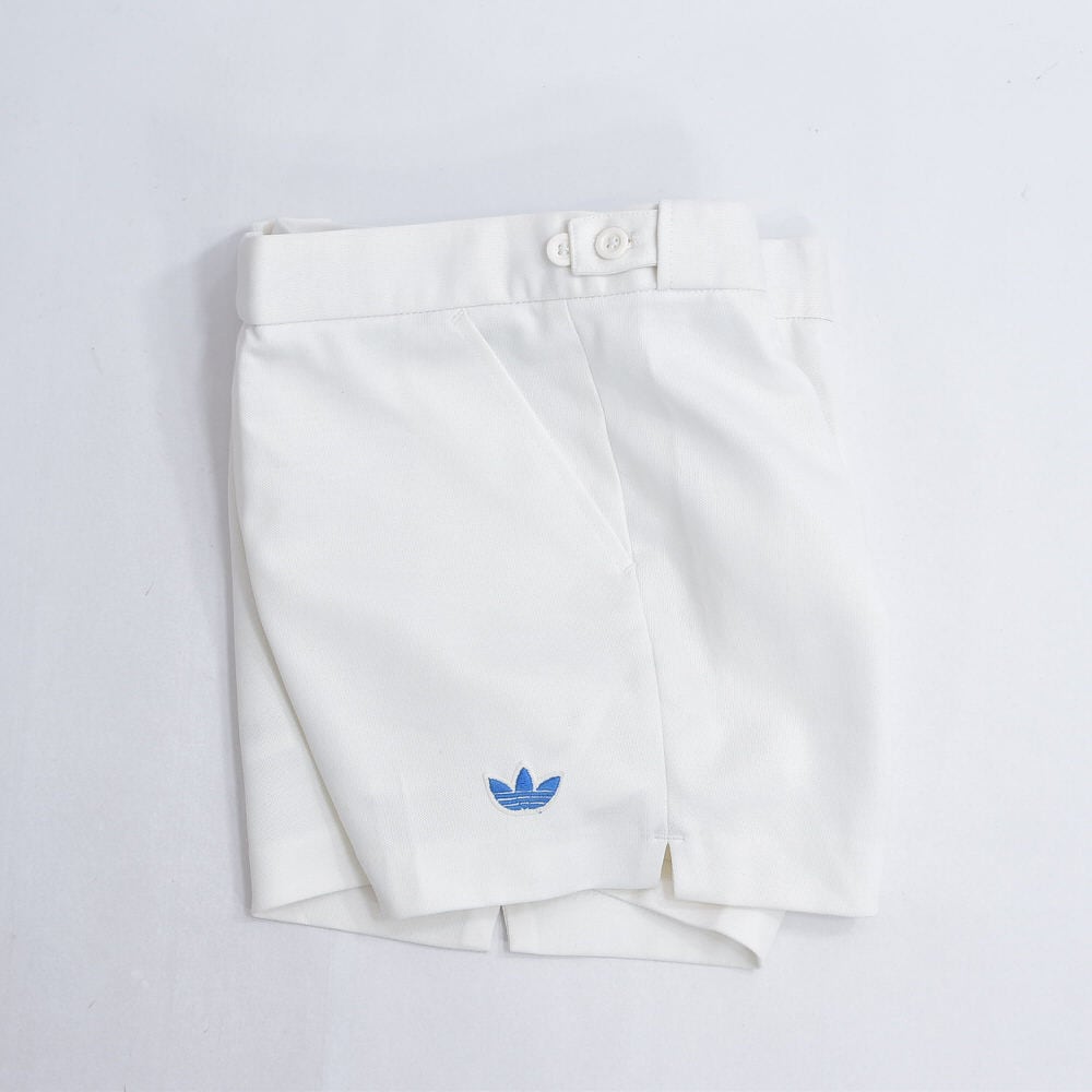 80s デサント社製 adidas アディダス トレフォイルロゴ 刺繍 テニス