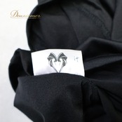 社交ダンス 衣装 AMYDANCE APPAREL エイミーダンス・アパレル トップス ブラウス レッスンウェア ブラック系 無地 シンプル 練習 レッスン 伸縮 ストレッチ 黒 レース 袖 かわいい 上品 高級感 ダンス衣装 イベント ステージ パーティー