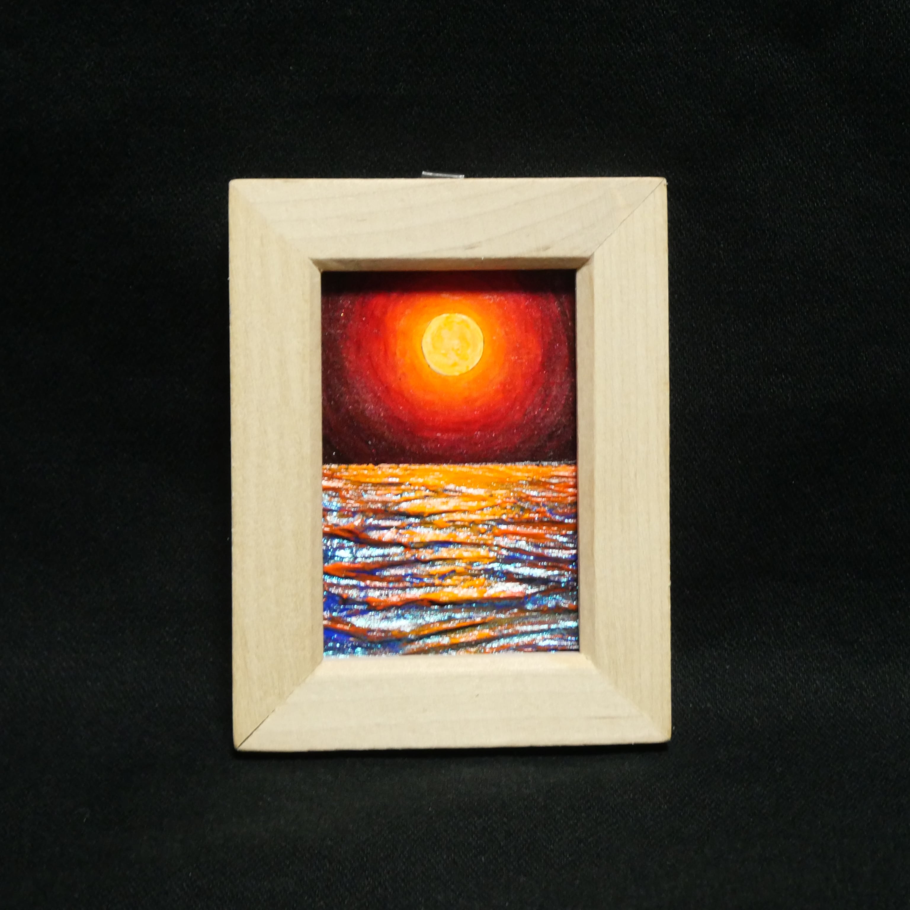 【真作】絵画　油彩（板絵）　貝殻の記憶　幻想的モチーフと重厚な質感　W42 絵画 油彩（板絵） 貝殻の記憶 幻想的モチーフと重厚な質感 W42