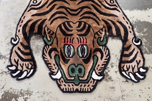 Tibetan Tiger Rug 《Mサイズ•シルク119》チベタンタイガーラグ