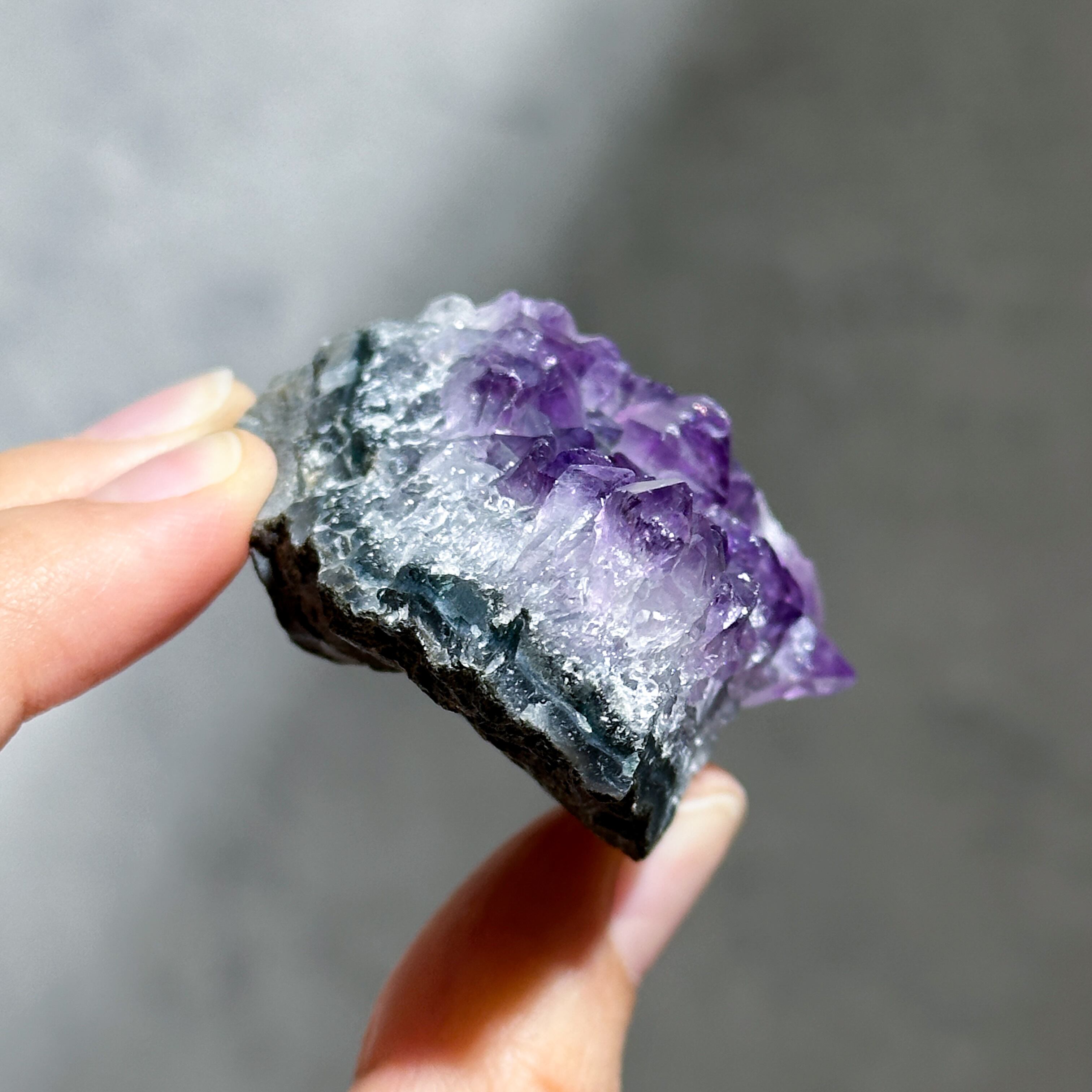 来福・開運・浄化ウルグアイ産！全身瑪瑙のアメジストの笑口N146 来福・