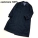 【滑らかなカシミア100%】美品 カシミヤ チェスターコート ダークグレー