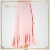 社交ダンス 衣装 スタンダード スカート レッスンウェア 練習着 女性用 オールシーズン チャコット Chacott ピンク系 無地 シンプル フリル ポリエステル 伸縮性 ウエストゴム仕様 総丈 約68.5cm ウエスト 約28.5cm 日本製 洗練されたデザイン 華やかさ 上品