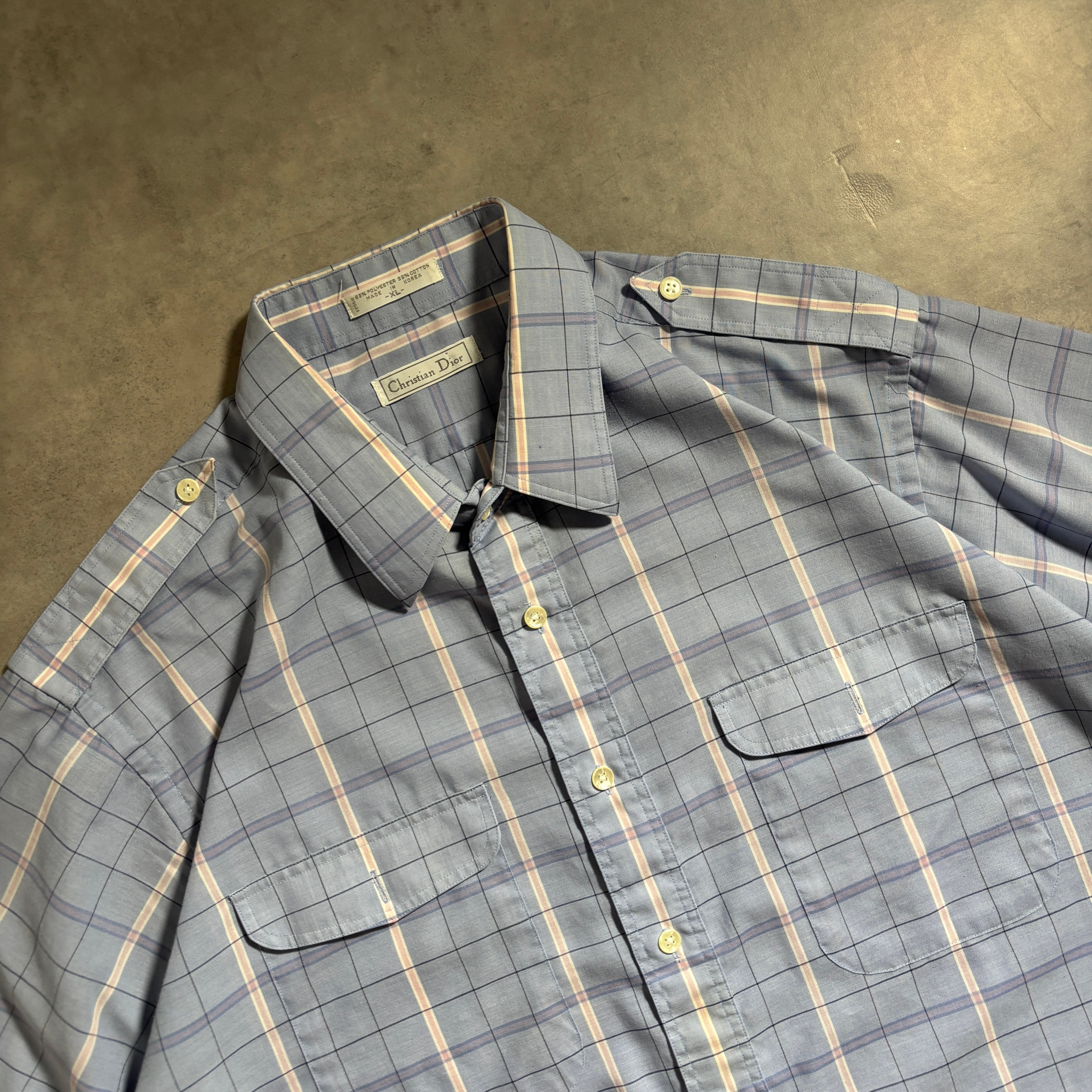 80s〜 Christian Dior check shirt | 1921_clothing_