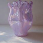 パープルのひらひら花瓶