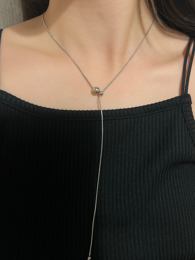 2way ball long necklace 2way ball long necklace