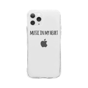 MUSIC IN MY HEART クリアiPhoneケース