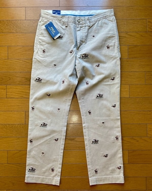 新品 ポロベッドフォートチノ ポロシーンエンブロイダリー ストレート 32-30