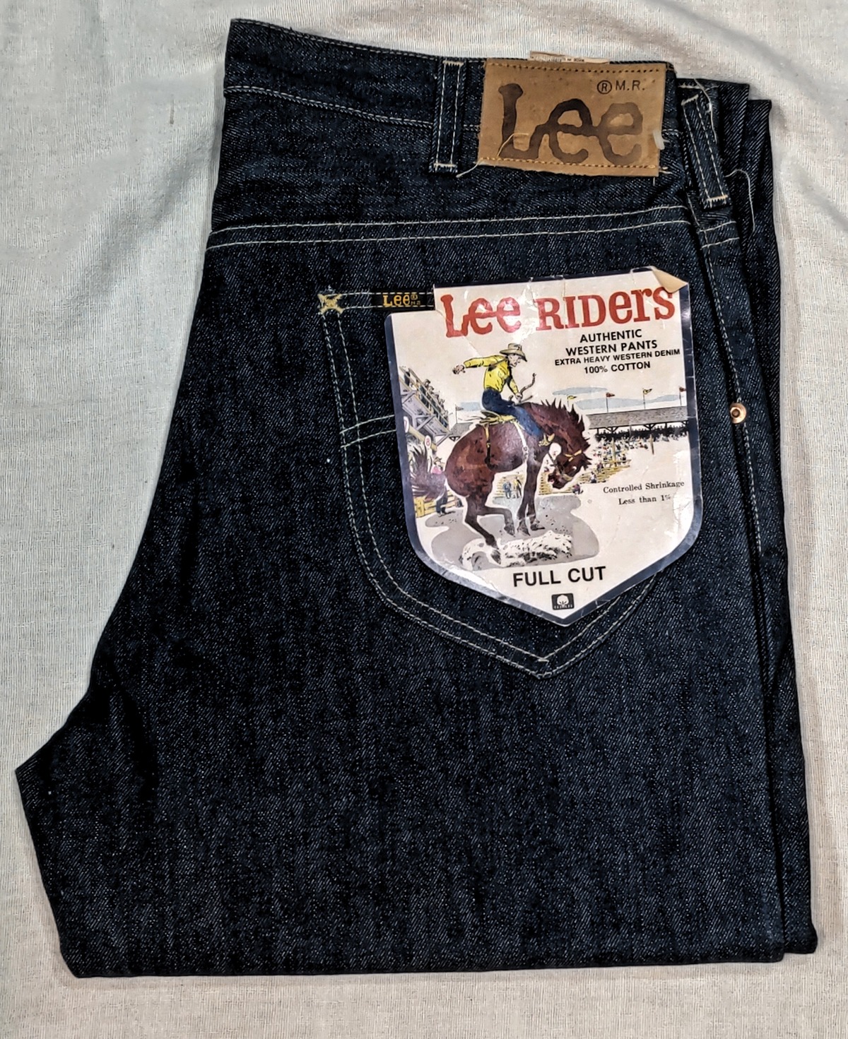 70's Lee RIDERS 200-0041 FULLCUT 34×34 DEAD STOCK 未使用 | 古着屋 SUSPENDER.v.u.c