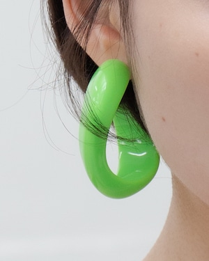 neon hoop earrings