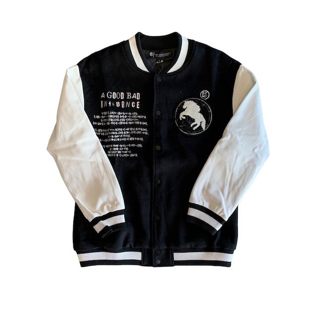 【A Good Bad Influence】HORSE LOGO VARSITY JACKET