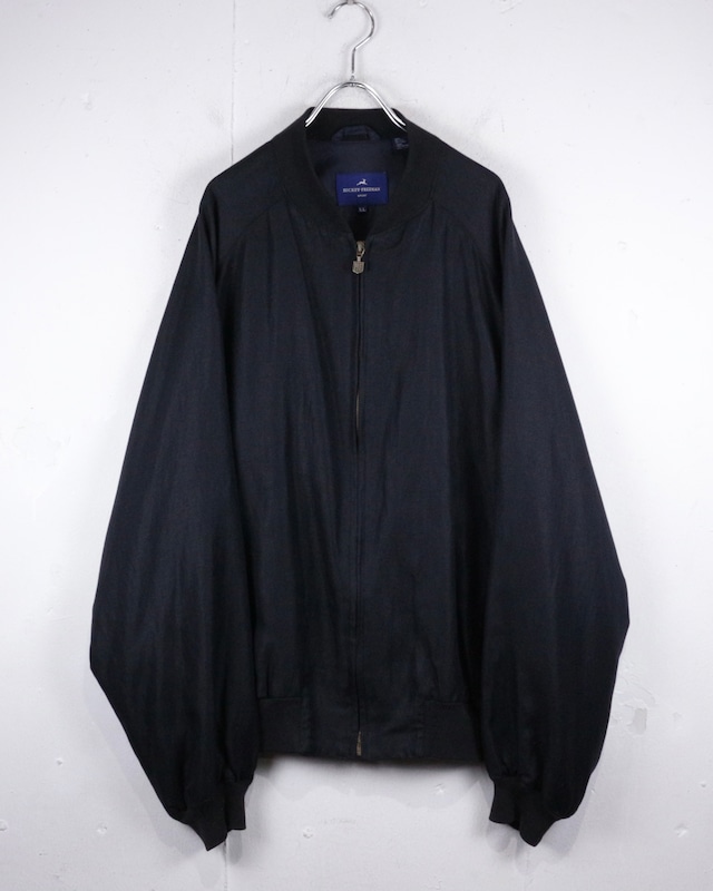 【Caka act2】“HICKEY FREEMAN” Silk × Linen Vintage Blouson Jacket