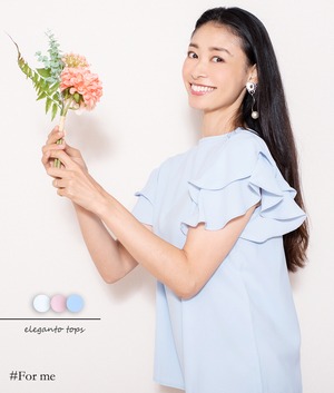 袖フリルが華奢魅せなトップス_a0132006014