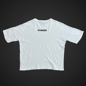 【NUMBER (N)INE DENIM】フリークストア 別注 ワンポイントロゴ バックロゴ M Tシャツ FREAK'S STORE ナンバーナイン デニム 白t 半袖 古着