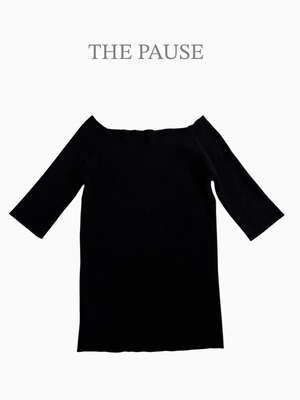 THE PAUSE / ザポーズ オフショルハーフスリーブプルオーバー